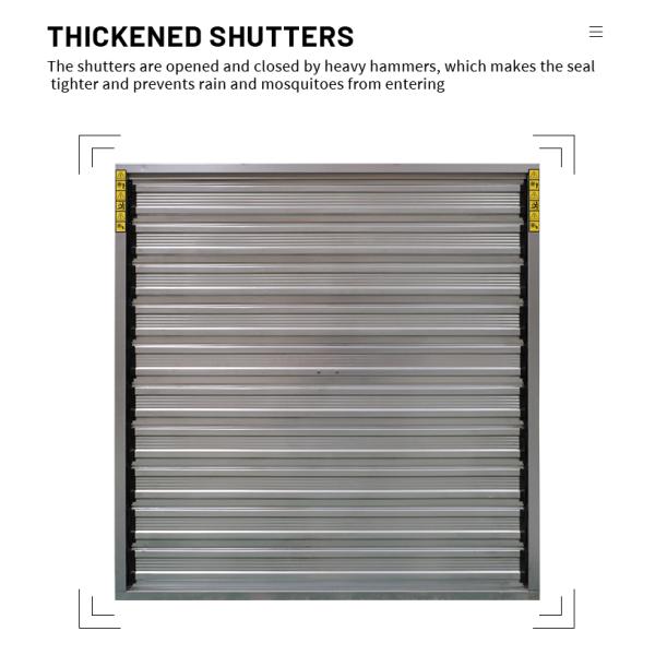 Electric Pig Pen Ventilation Fans for Poultry Farm Big Air Volume 1380x1380 Exhaust Fan for Chicken House Poultry Farm Exhaust