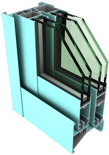 Broken Bridge Sliding Window Profiles Aluminium Alloy Window And Door