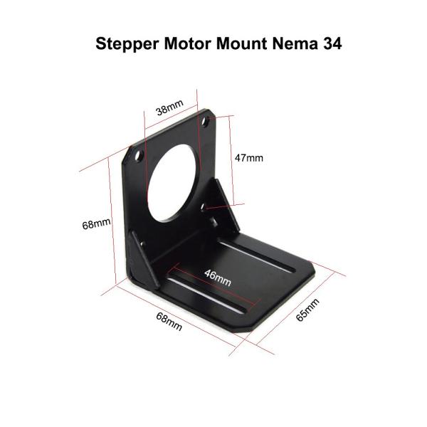 NEMA17 NEMA23 Stepper Motor Mounting Bracket Aluminum Fixed Seat Fastener