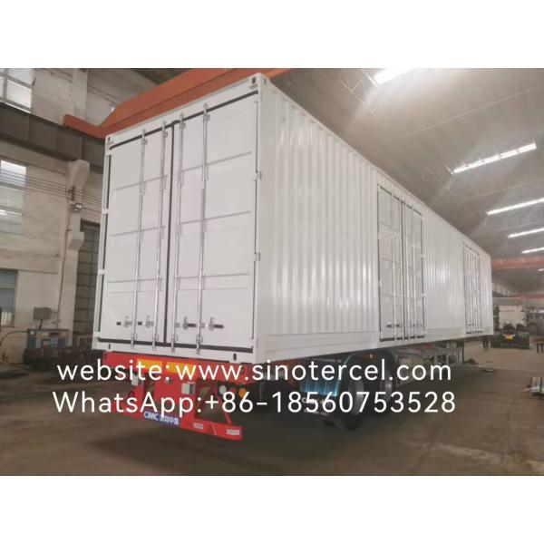 60 Ton Enclosed Box Semi Trailer with High-Strength Steel Body
