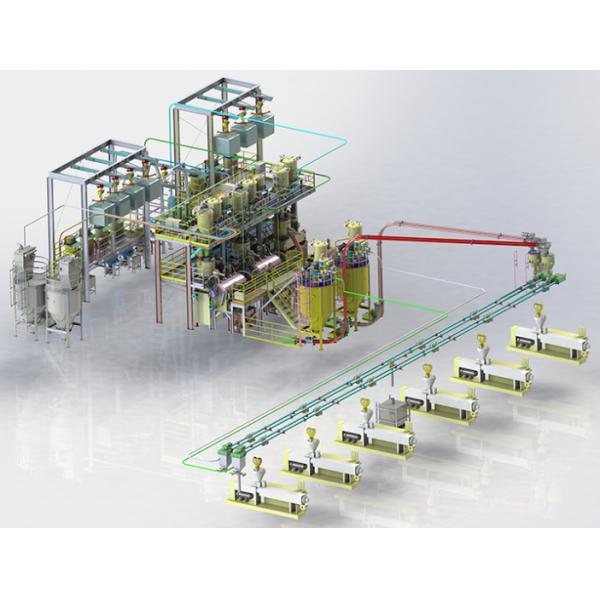 Automatic Feeding Dosing Mixing Compounding System For SPC/WPC/LVT Floor Extruder Line