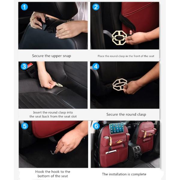 65*50 Cm Car Seat Back Bag Organizer , Multifunctional Car Seat Organizer