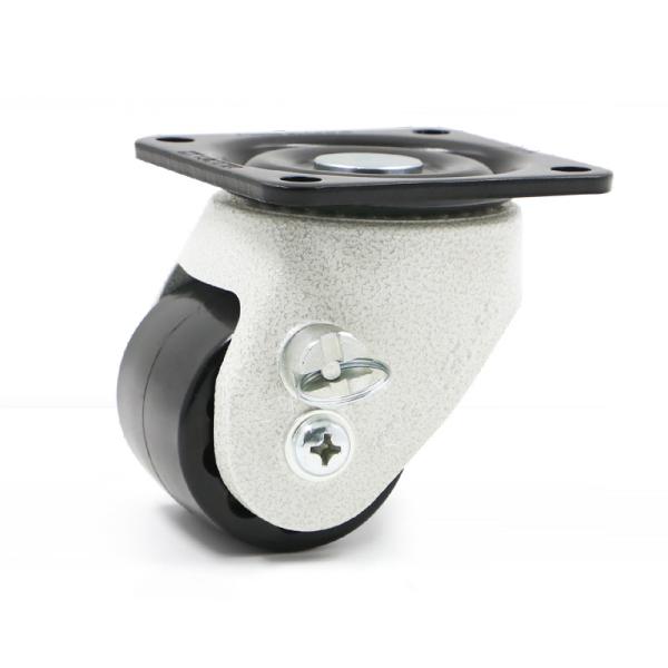 Low Profile Industrial 670kg 76mm Locking Swivel Casters With Brake