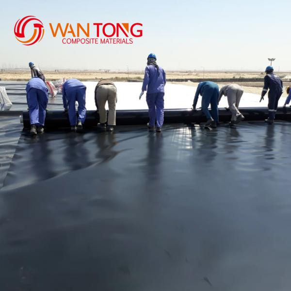 HDPE Geomembrane Black Impervious Membrane for Fish Pond Waterproofing in Aquaculture