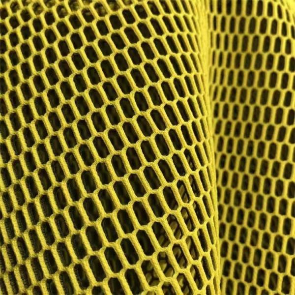 2 Color Knitted Air Mesh Material 100% Polyester Breathable Mesh Material