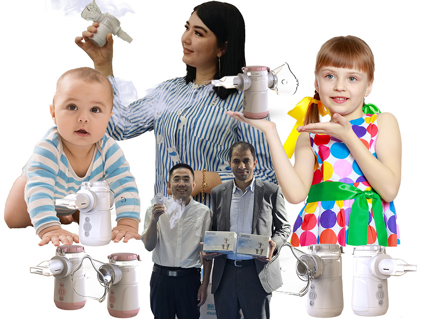 China Vibrating Mesh Inhaler DC Or USB Power Medical Kids and Adult Inhalation 1-3μm wholesale