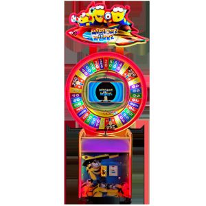 China Minions Wheel Space Ejection Bear Lottery Ticket Machine Customized Logo wholesale