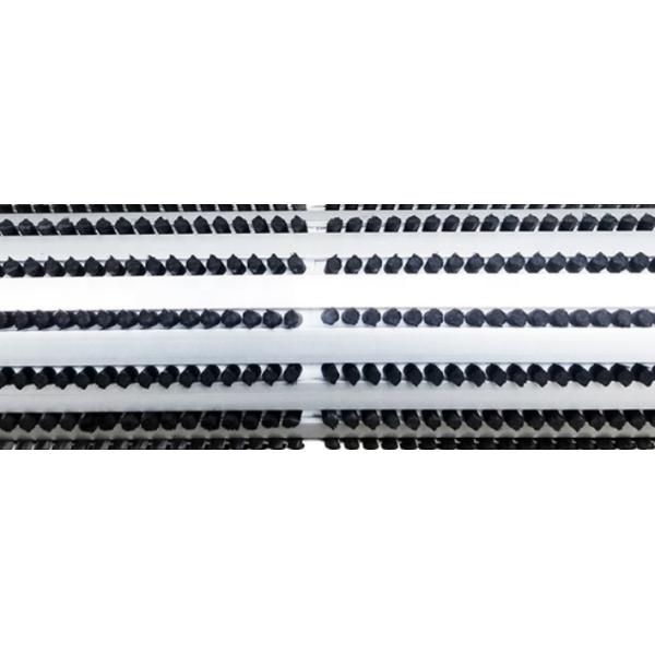 Cylindrical Web Spreader Brush Roller Industrial Cleaning