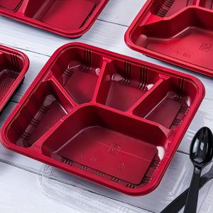 China 4 Compartment Disposable Meal Prep Container Microwave Lunch Fast Food Pp Takeaway Food Packaging Boxes wholesale