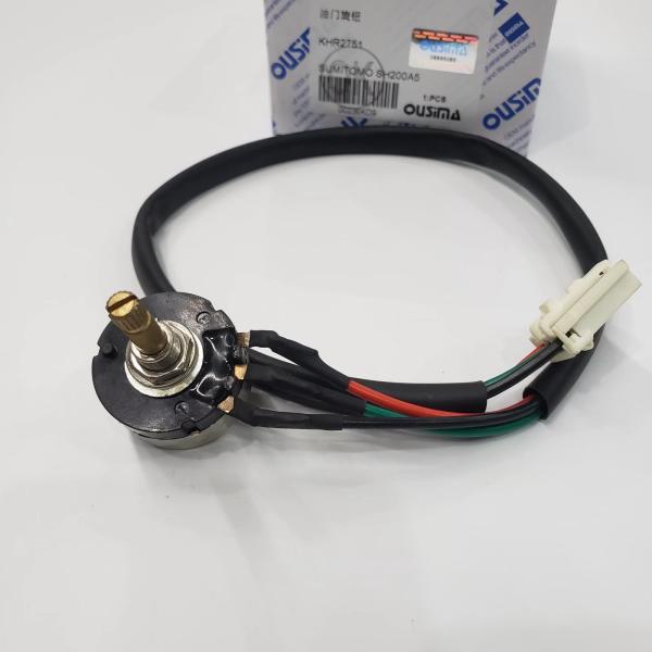 KHR2751 Excavator Throttle Motor , SH200A5 SH280-2 SH200 Sumitomo Excavator Parts
