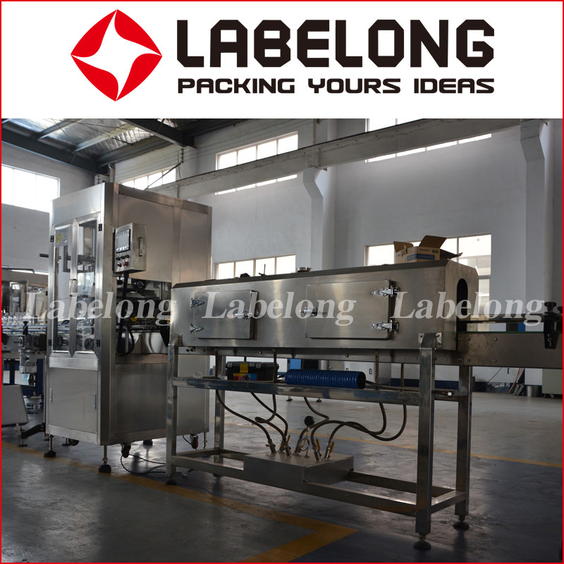 PET 9000BPH Round Automatic Bottle shrink sleeve Labeling Machine