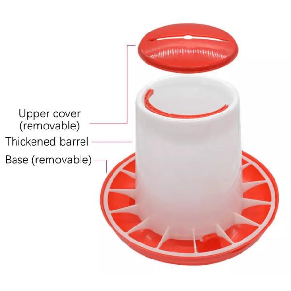 Chicken Feeders Poultry Farming Bucket Feeder Chicken Auto Feeder Broiler Farming Plastic Bucket