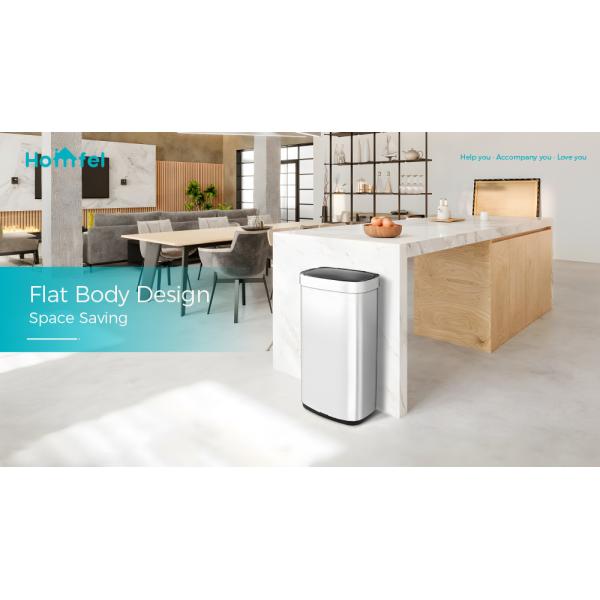 Smart Sensor Automatic 20L 16L Square Touchless Stainless Steel Sensor Trash Bin Intelligent with Batteries Required Yes
