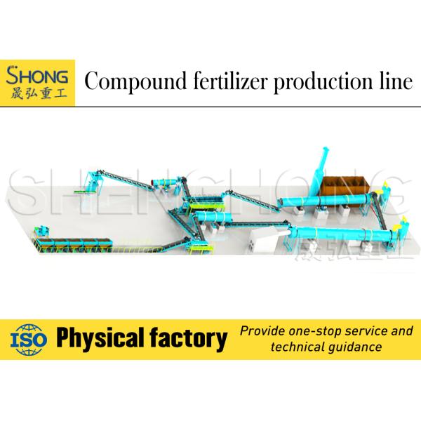High Efficiency Low Energy Consumption Stable Operation Compound Fertilizer Production Line for NPK Granulation