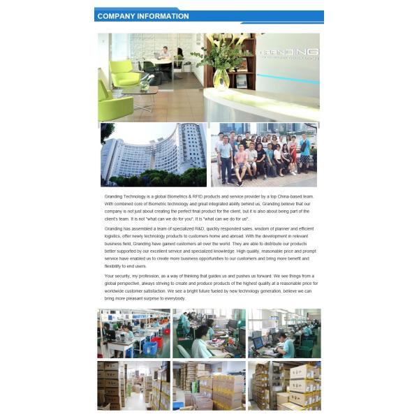 Portable Offsite Rfid Biometric Attendance System 3.5 Inch TFT Display