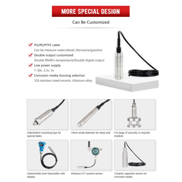 APT301 Submersible Digital Electronic Water liquid Level Sensor, water sensor