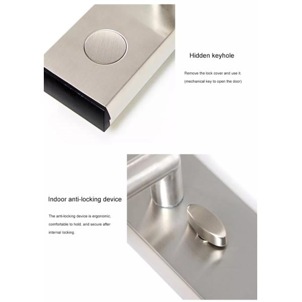 EU Standard Smart Card Door Lock With Software Management System Anti Interference