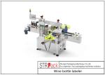 Two Sides Servo System Wine Bottle Labeler Opaque / Transparent Label