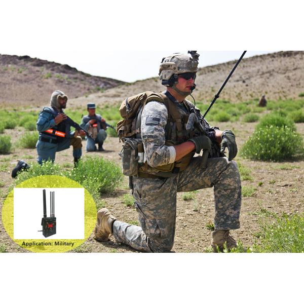 Tactical RCIED Manpack High Frequency Jammer 360 Degree Protection Area