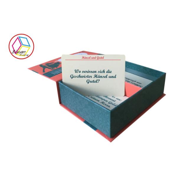Colorful Custom Card Printing , Folded Card Printing 300g Ivory Board