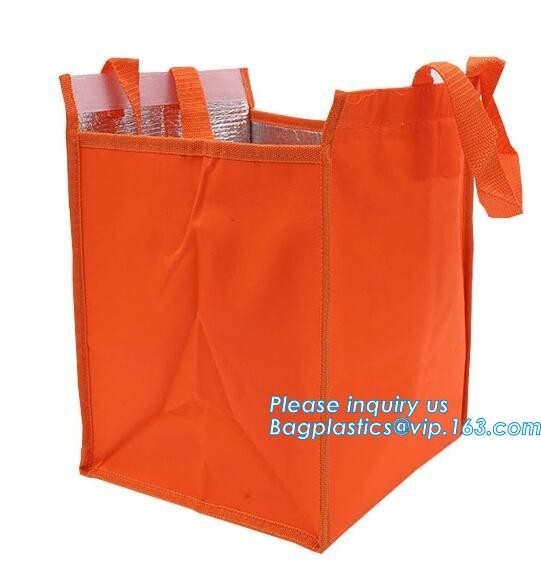 Foldable Lunch Insulated Cooler Bag Heated Food Delivery Bag Thermal Pizza Delivery Cooler Bag