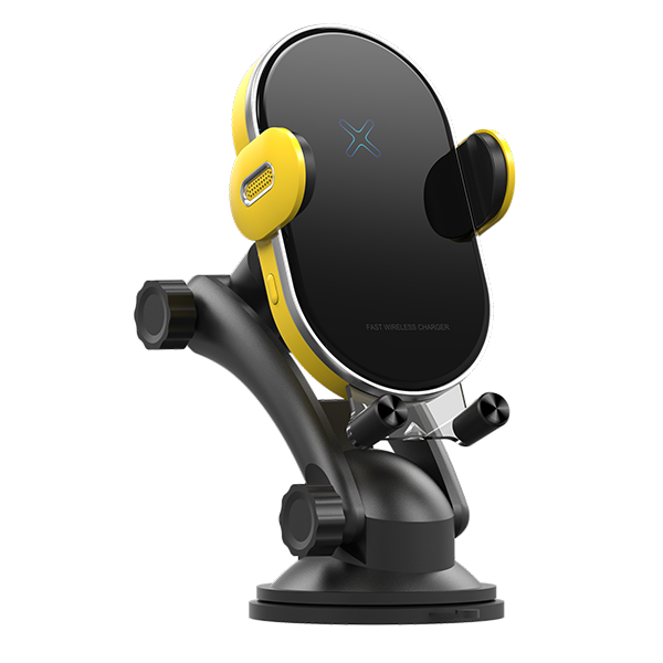 Custom 15W Qi Fast Charging Automatic Car Phone Holder Wireless Car Charger Mount