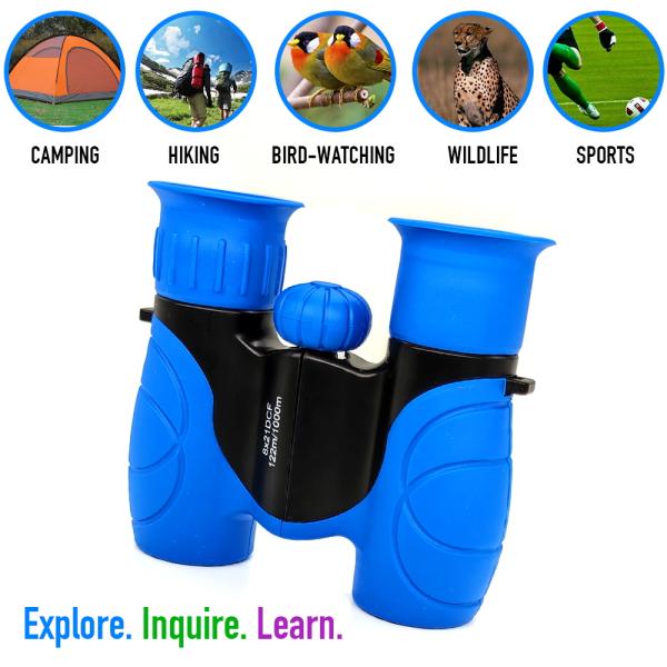 6x21 8x21 Kids Toy Binoculars For Children 10x22 Shockproof Binoculars