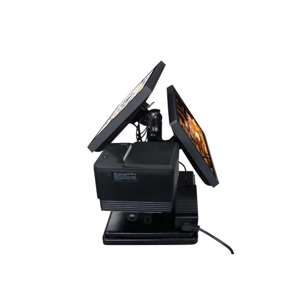 80mm Thermal Printer All-in-One Payment Terminal with 14.1 inch Dual Screen All in One