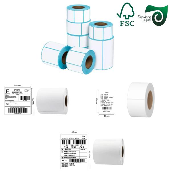 FSC 60gsm 70gsm C1S Gloss Coated White Label Printing Paper