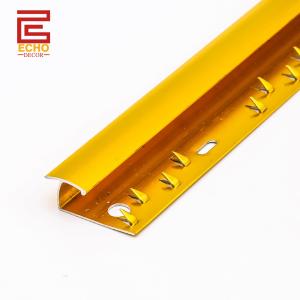 China Durable Carpet Joiner Gold Strip Aluminium Metal Carpet Transition Strip wholesale