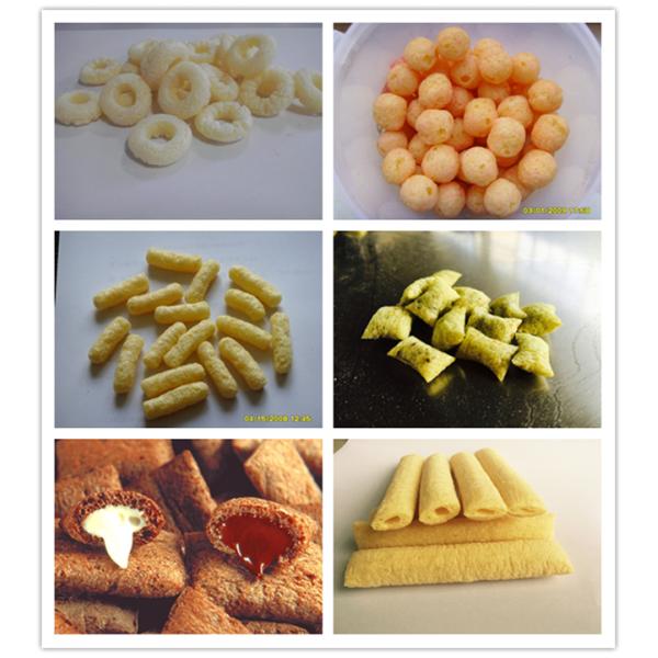 Full Automation Puff Extruder Machine / Snack Food Processing Machinery