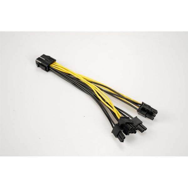 CPU 8Pin to Graphics Video Card Double PCI-E PCIe 8Pin Power Supply Splitter Cable