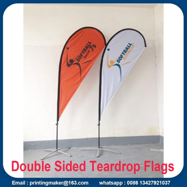 double sided teardrop flags Large Size Teardrop Flags Banner Printing
