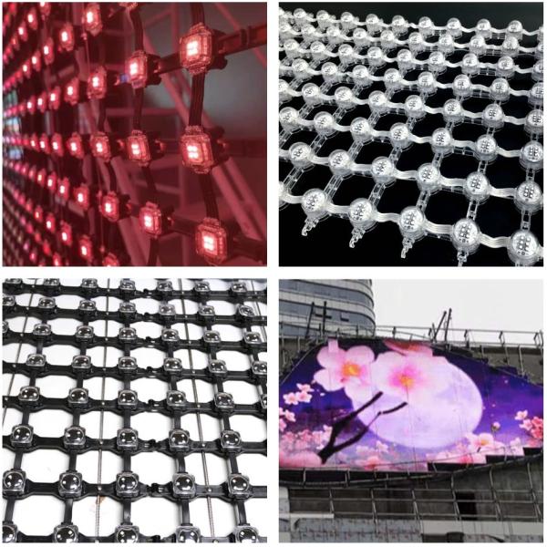 led mesh curtain p100mm