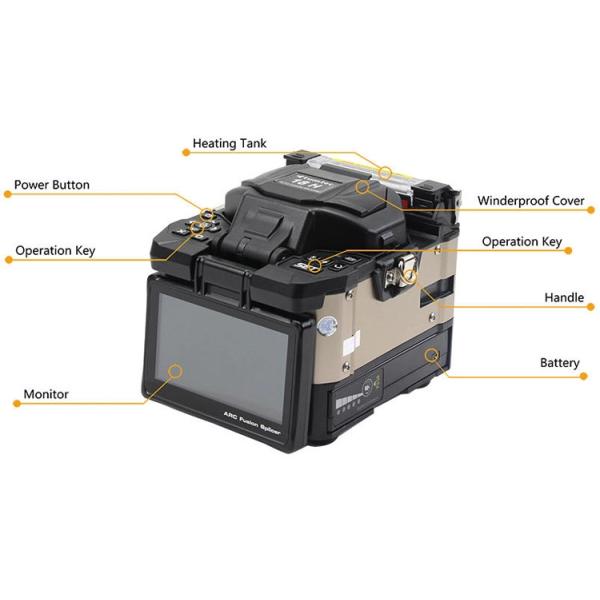 FST-18H Optical Fiber Fusion Splicer , FTTH Tumtec Splicing Machine 5000 arcs