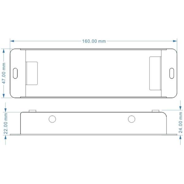 PWM Signal IP40 0 10v LED Dimmer , Aluminium Alloy 1 10 Volt LED Dimmer