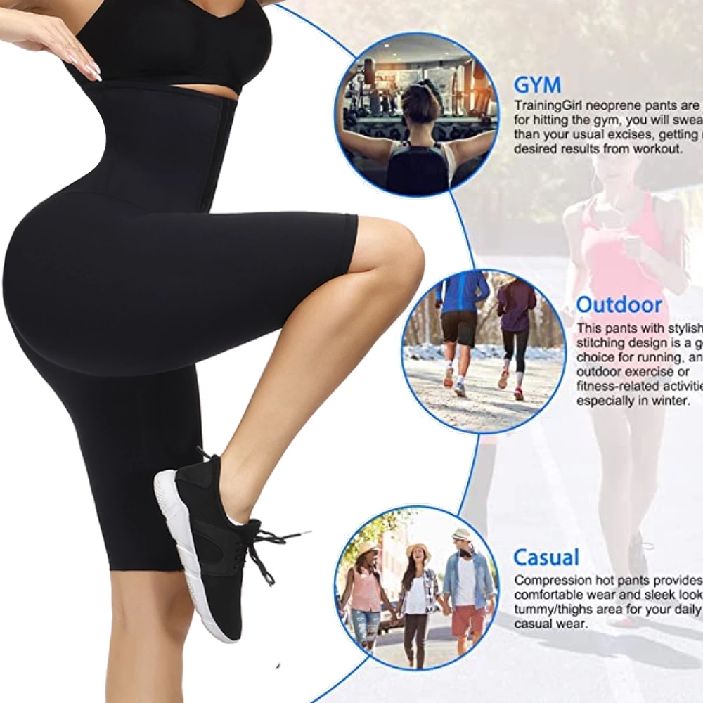 Hexin Tummy Control High Waisted Leggings Corset Fitness Leggings 2 In 1 Waist Trainer
