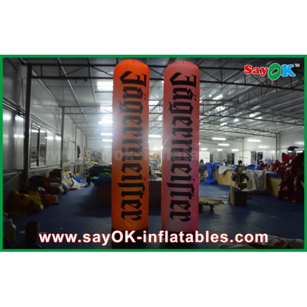 Advertising Inflatable Lighting Pillars / Columns Balloon With Logo Printing