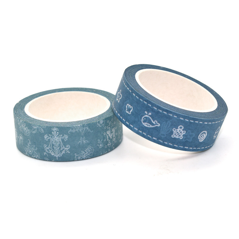 Cute Single Sid Adhesive Self Masking Decorative Washi Tape For Scrapbook