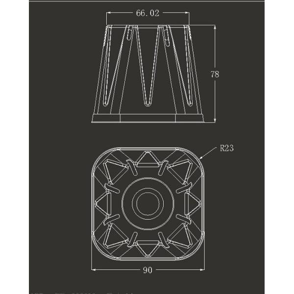 OEM Small Square Fleshy Orchid Plastic Flower Pots Injection Molded