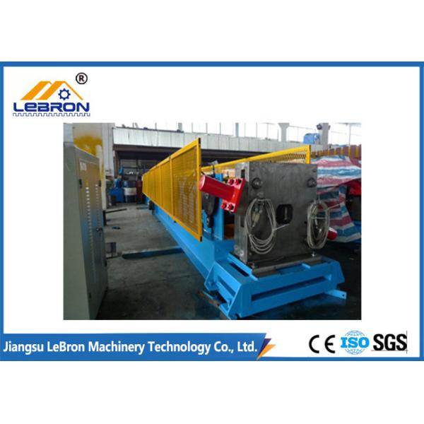 PLC Control Downspout Roll Forming Machine 12-18m/min Servo Guiding Device