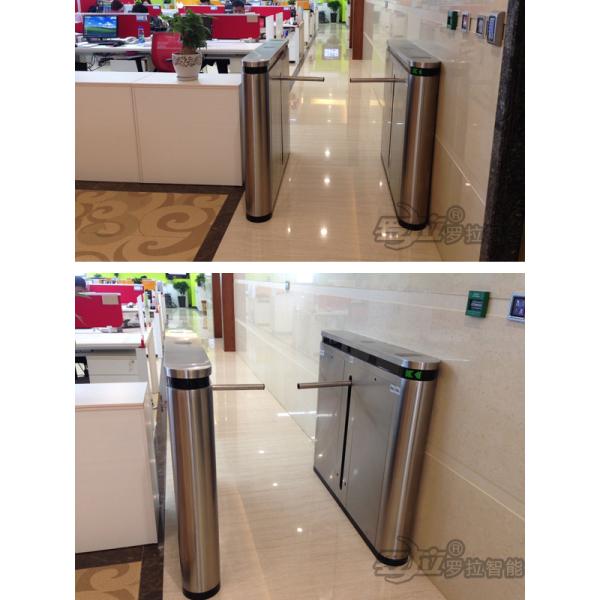 Automatic Smart Drop Arm Gate , Access Control Turnstiles 304 Stainless Steel Material