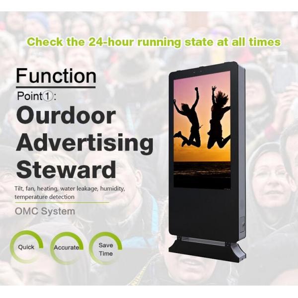 55" floor standing digital signage display, totem, lcd advertising kiosk
