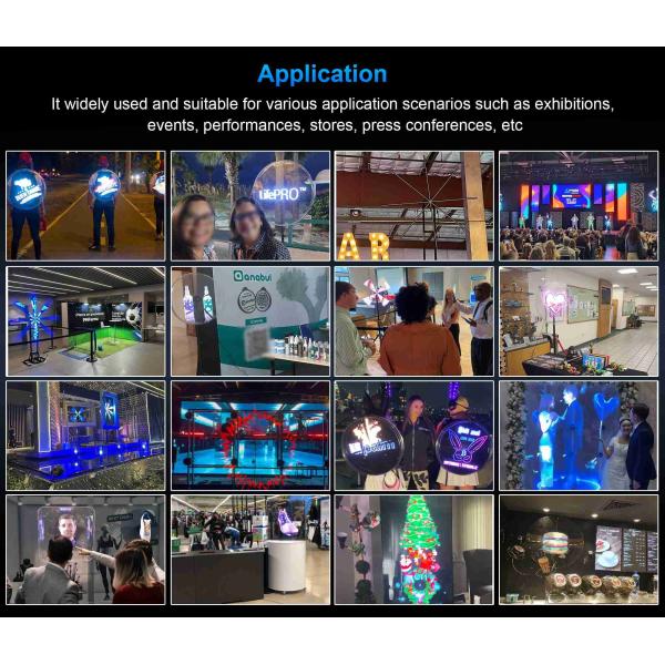 2025 3D Holographic Fan 75 cm Display With 16g Memory Card 3d Hologram Fan Wifi 3d Image Adjustment