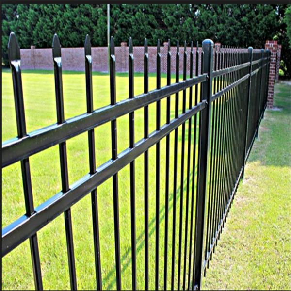 Powder Coating Iron Wrought Fence 6 Foot Portable Galvanized Steel