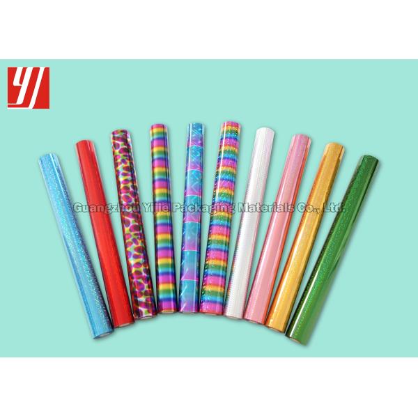 Laser Recyclable Holographic Hot Stamping Foil Custom Transparent Patterns Clear Silk Gloss Finishes