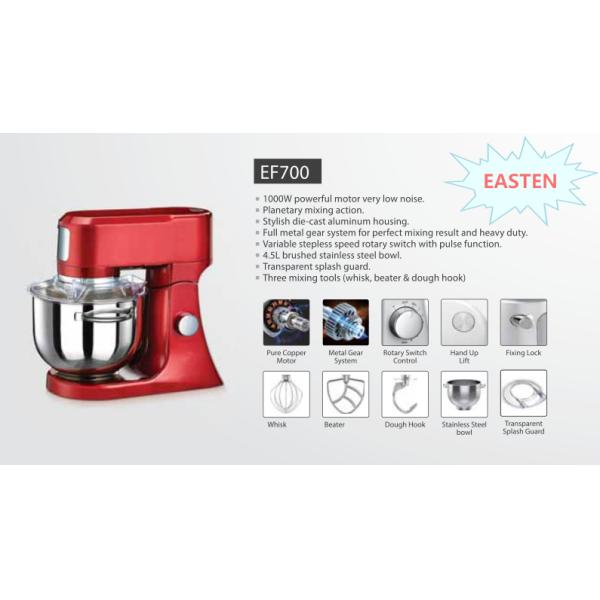 Easten 8 Speed Counter Top Kitchen Stand Mixer EF700/ 4.5 Liters Food Baking Mixer for Sale