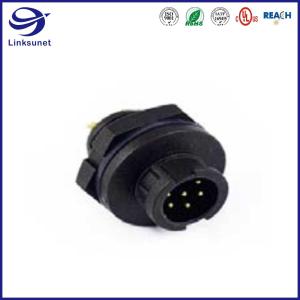 Mini IP68 Black Waterproof Connector For Wireless Communication