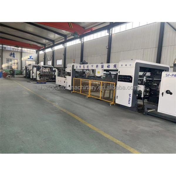 Advanced Flexo Printing Slotting Die Cutter with Online Folder Gluer Bundler Machine