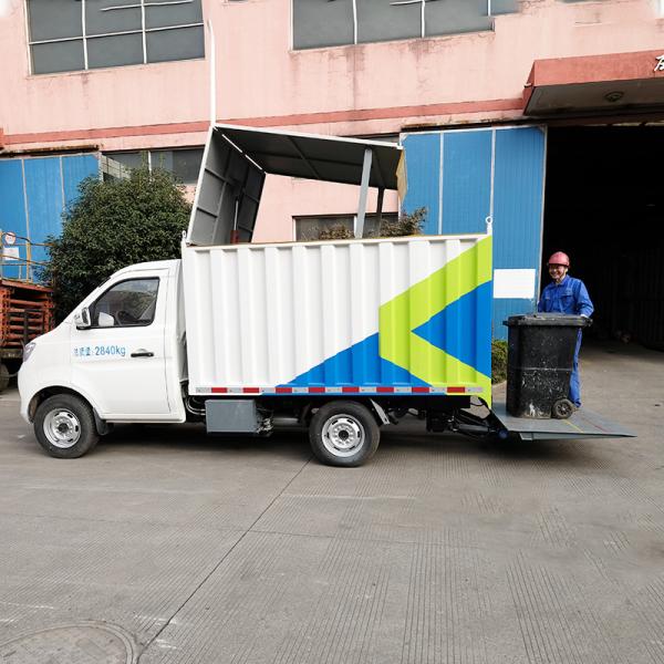 Hanging Barrel Garbage Can Truck Open Type High Capacity Mini Garbage Truck